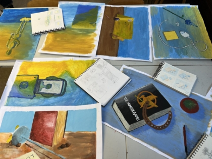 Abschlussaustellung der Kunstkurse des E-Jahrgangs 23