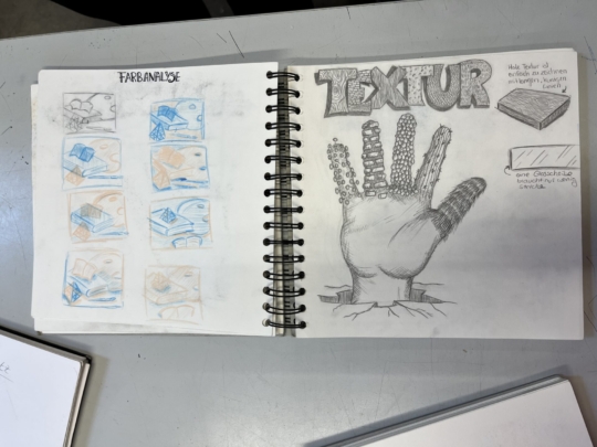 Abschlussaustellung der Kunstkurse des E-Jahrgangs 35