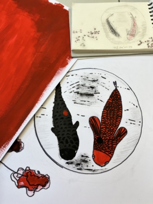 Abschlussaustellung der Kunstkurse des E-Jahrgangs 46