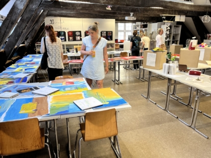 Abschlussaustellung der Kunstkurse des E-Jahrgangs 5