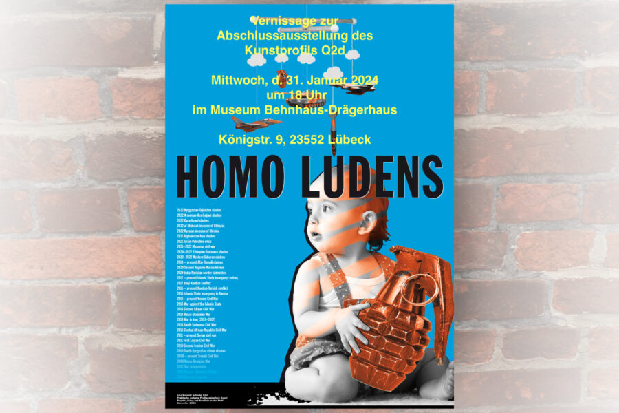 "Homo Ludens" - Vernissage zur Abschlussausstellung des Kunstprofils Q2d