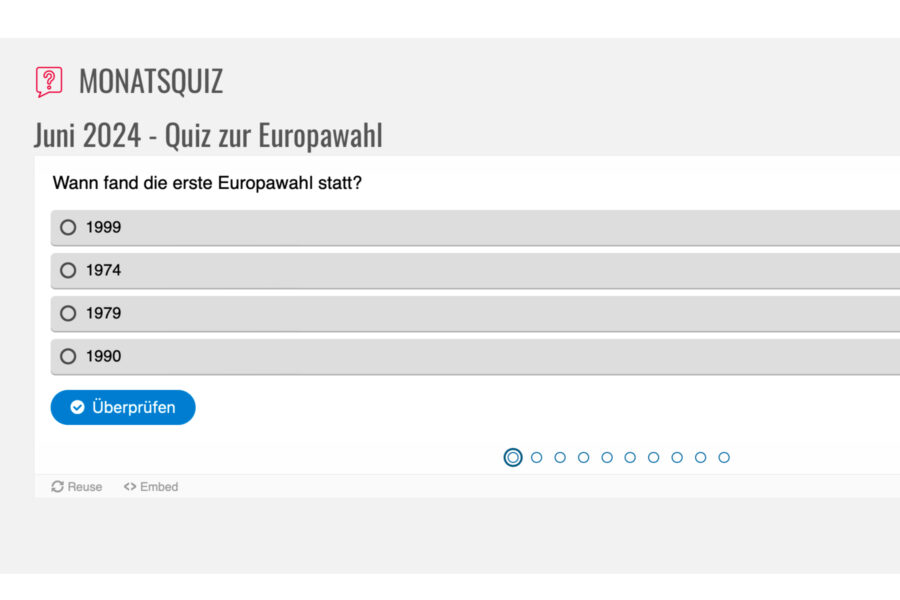 Alles im Zeichen der Europawahl - Juni-Quiz ist da!