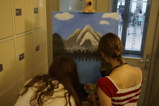 live-Painting 1 beim Klosterfest 2025