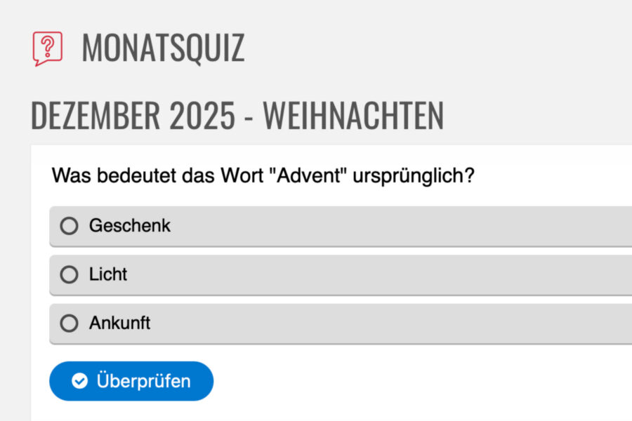 Es weihnachtet so langsam...auch beim Monatsquiz!