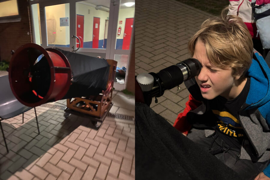 Weißt du wieviel Sternlein stehen…Die Klassen 5b und 5e in der Lübecker Sternwarte