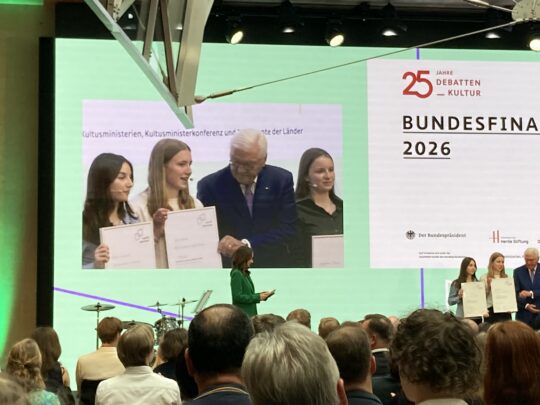 Das Bundesfinale von Jugend debattiert 2026